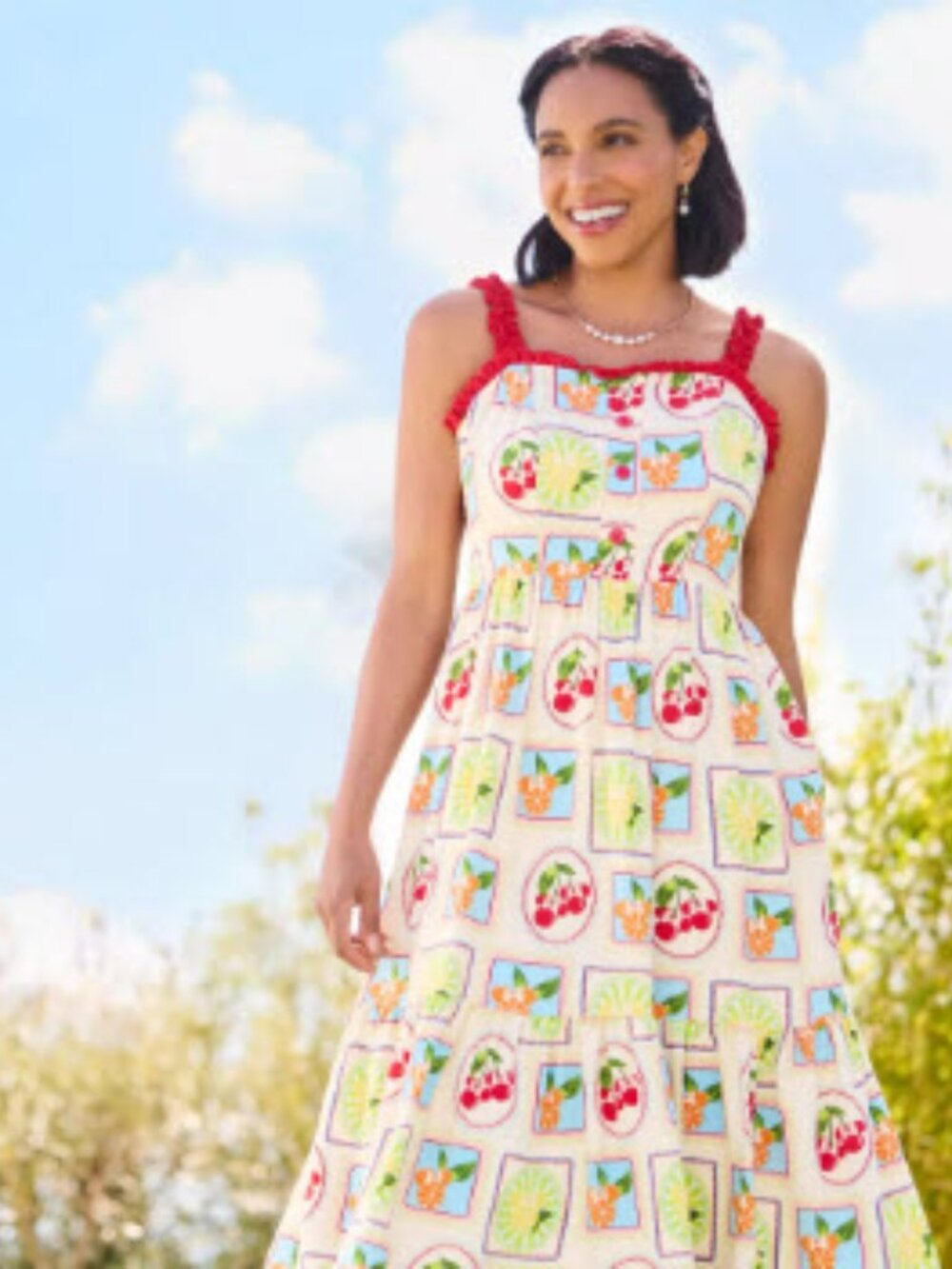 NWT Disney Her Universe | Minnie Mouse Icon Summer Fruits Dress | Size S